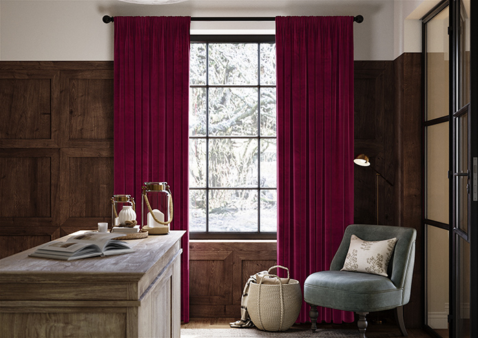 Ultra Luxe Velvet, Deep Pink - Made to Measure Curtains - Image 3